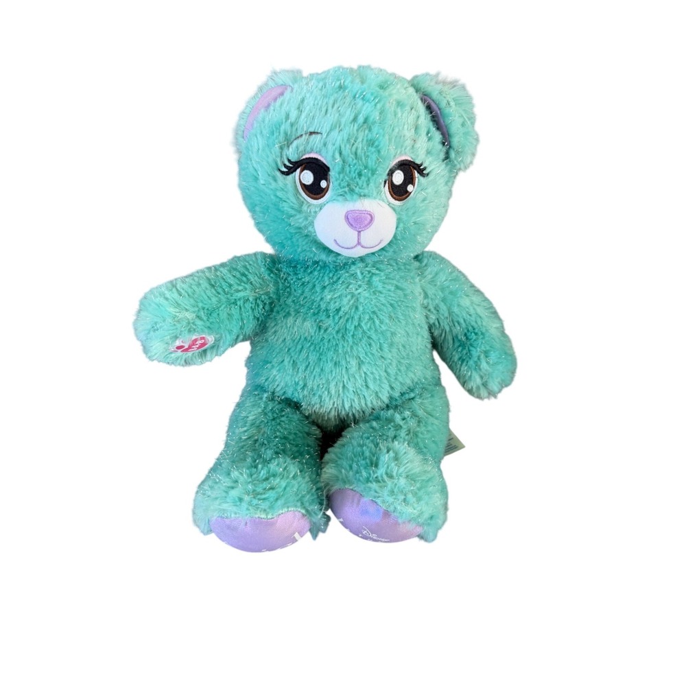 Build-A-Bear Disney‎ The Little Mermaid Ariel Green Tinsel Plush Bear 16 Inch